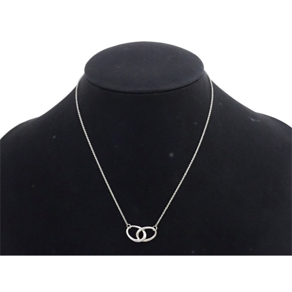 Tiffany Co Double Loop Necklace Sterling Silver